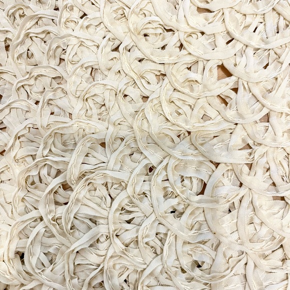 Vintage Textured Pencil Skirt made of ribbons, lined (S/M) - Picture 8 of 10